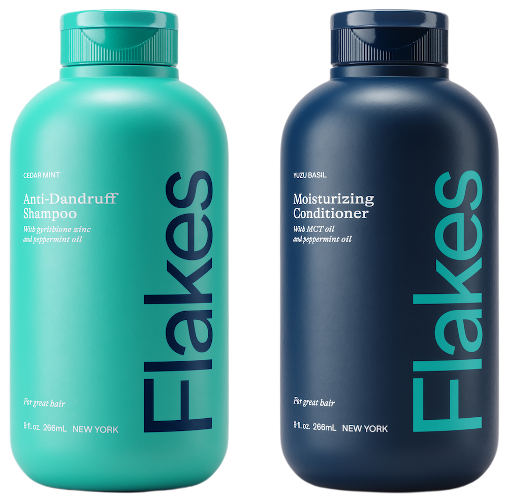 Flakes shampoo and conditioner